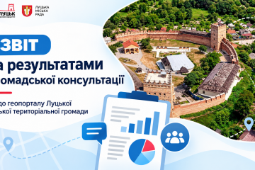 Оприлюднено звіт за результатами проведення консультацій з громадськістю з обговорення  яким має бути геопортал (цифрова карта) Луцької міської територіальної громади