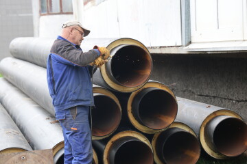 Міський голова Ігор Поліщук оглянув хід виконання робіт із заміни теплових мереж на проспекті Соборності