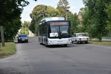 Сьогодні п’ять екологічних автобусів  MAN А21 виїхали на маршрут № 24