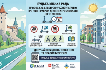 Електронну консультацію про нові правила для електросамокатів продовжено до 13 жовтня