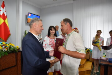 У міській раді відбулася церемонія нагородження з нагоди  25-ої річниці Незалежності України