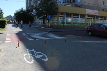 Завершено роботи з облаштування першої велодоріжки у місті