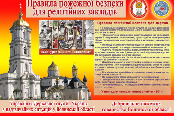 Дотримуйтесь пожежної безпеки у храмах