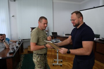 Міський голова Ігор Поліщук відзначив військовослужбовців сил протиповітряної оборони Збройних сил України