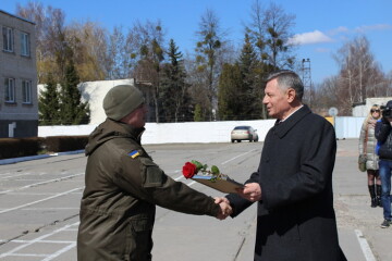 Міський голова Микола Романюк взяв участь в урочистостях з нагоди другої річниці  створення Національної гвардії України