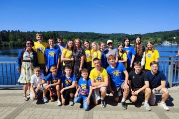 Members of the folk music ensemble “Volyniany” from Lutsk Music School No. 3 visited the city of Kyjov, Czech Republic
