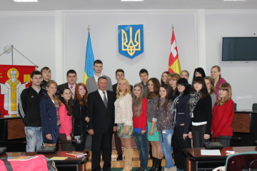 Луцький міський голова Микола  Романюк  зустрівся зі студентами-першокурсниками