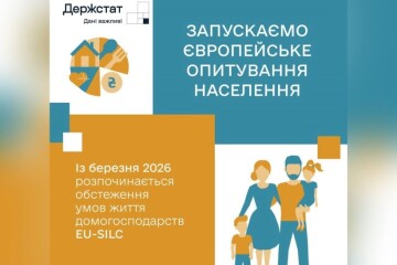 Держстат запускає обстеження доходів і умов життя населення EU-SILC