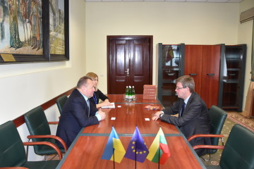 Секретар міської ради Григорій Пустовіт зустрівся з Надзвичайним і Повноважним Послом Литовської Республіки в Україні Марюсом Януконісом