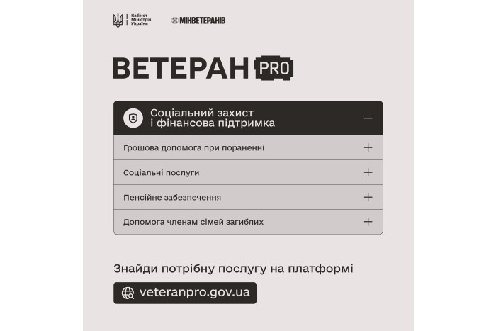 Ветеран PRO - Державні послуги для ветеранів та ветеранок