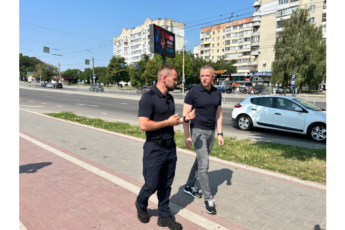 Андрій Разумовський обговорив із керівником патрульної поліції Волині заходи для підвищення безпеки на дорогах Луцька