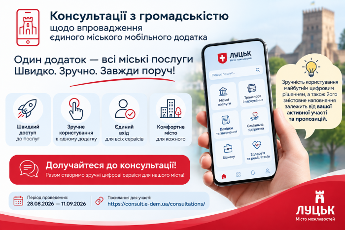 Усі важливі міські послуги та сервіси &mdash; в одному місці!