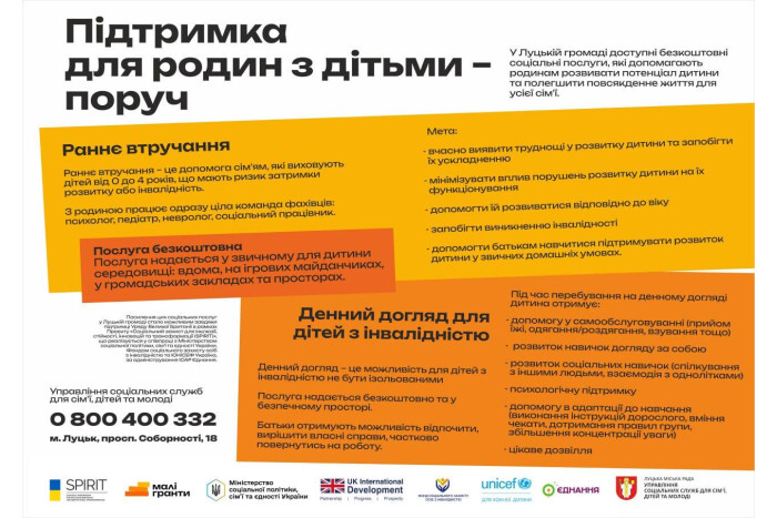 Понад півроку успішної роботи: як проєкт SPIRIT підсилює соціальні послуги для дітей у Луцьку