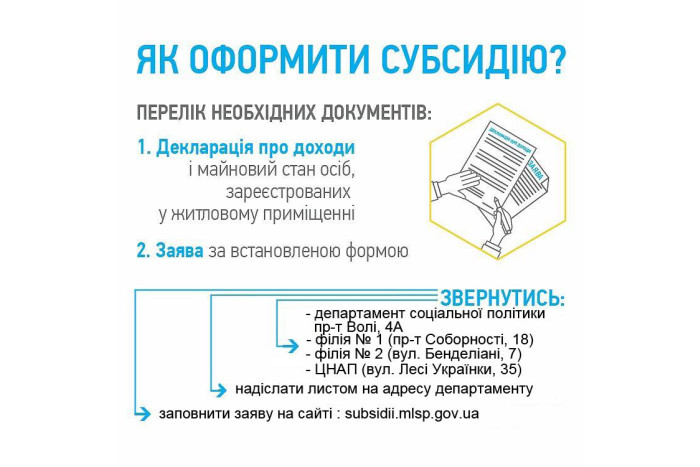 Отримати житлову субсидію просто