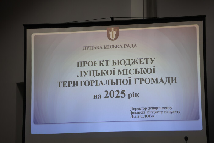 Громадськість обговорила проєкт бюджету Луцької міської територіальної громади на 2025-й рік