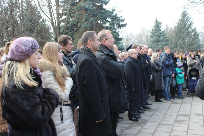 Відбулася панахида та мітинг­ реквієм, присвячений пам'яті Героїв Небесної Сотні 