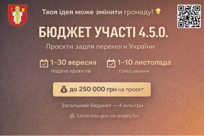 Стартує новий конкурс Бюджету участі 4.5.0 у ІІ півріччі 2026 року!