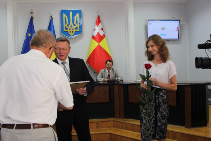 Міський голова Микола Романюк привітав ювілярів