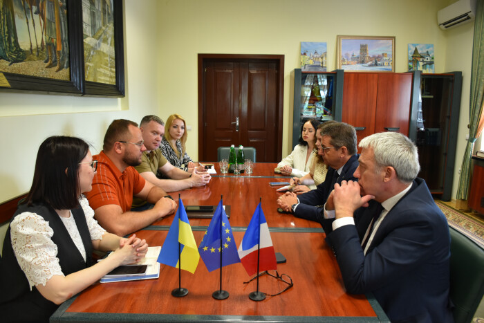 Міський голова Ігор Поліщук зустрівся з мером міста Сень-Етьєн Гаельом Пердріо (Французька Республіка)