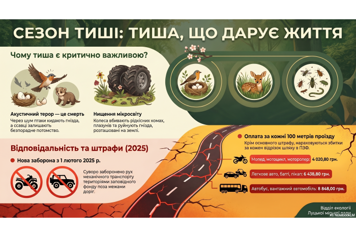 Тиша, що дарує життя: чому важливо дотримуватися &laquo;сезону тиші&raquo; у Луцькій громаді