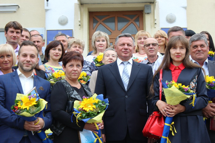 З нагоди Дня незалежності України у міській раді відбулось урочисте відзначення лучан