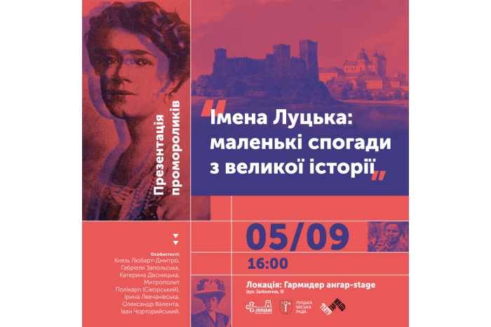 Презентація семи нових відеороликів проєкту “Імена Луцька: маленькі спогади з великої історії”
