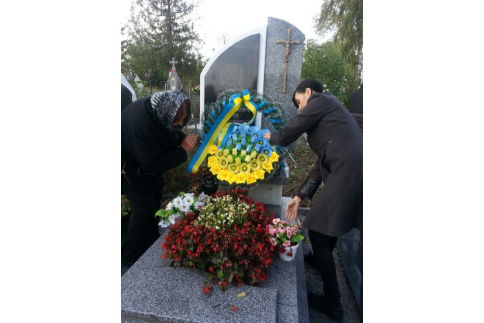 Секретар міської ради Юлія Вусенко вшанувала пам’ять Сергія Помінкевича, який загинув на сході