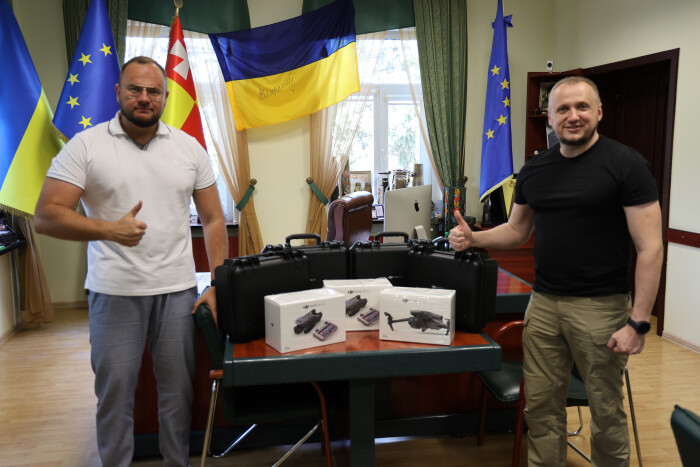 Луцька міська рада передала військовим квадрокоптери 