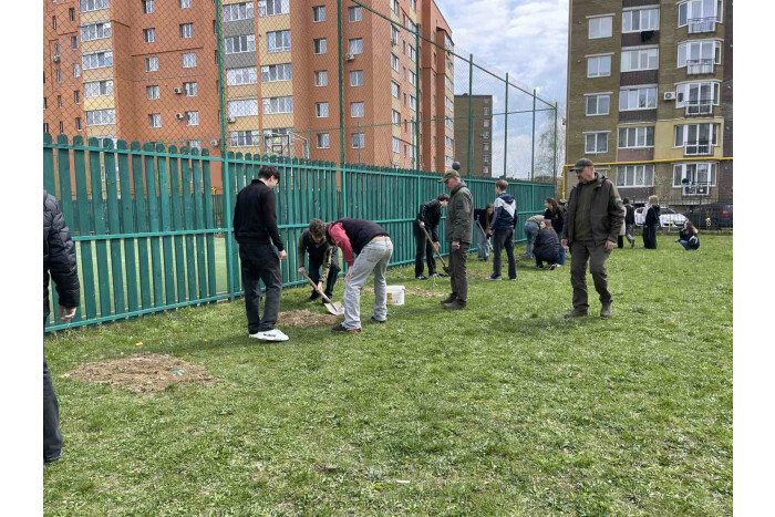 На території Луцького ліцею №27 висадили Дуби Шевченка